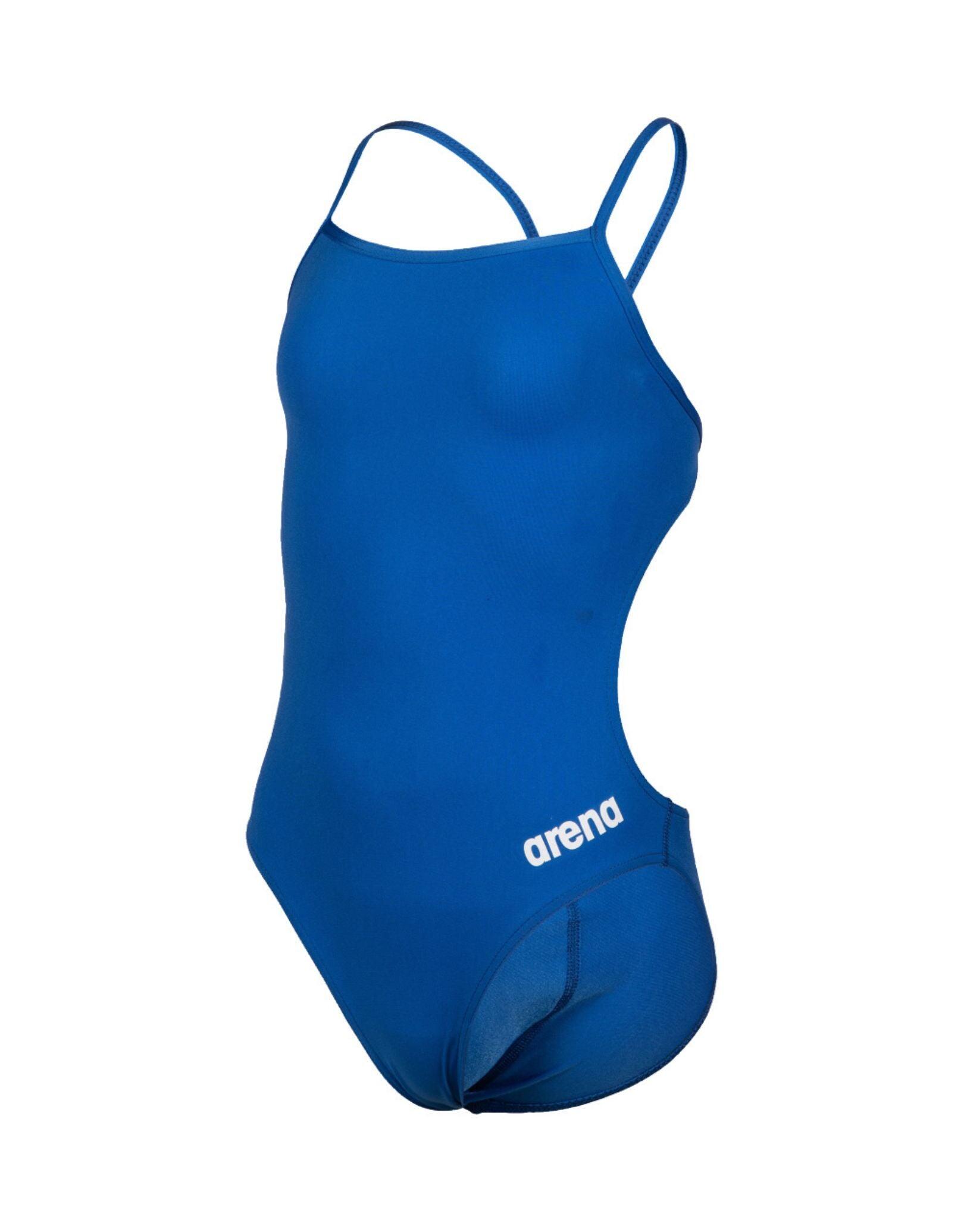 Arena Girls Team Challenge Solid Swimsuit - Royal/White 4/7