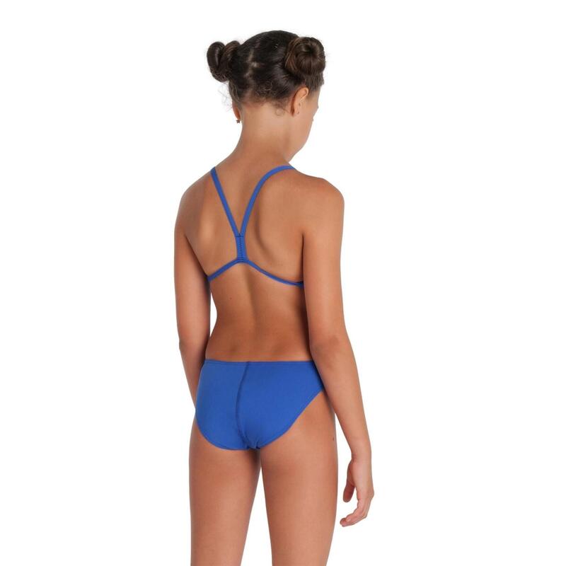 Fille Team Challenge Back Solid Combinaison de natation - Royal/Blanc