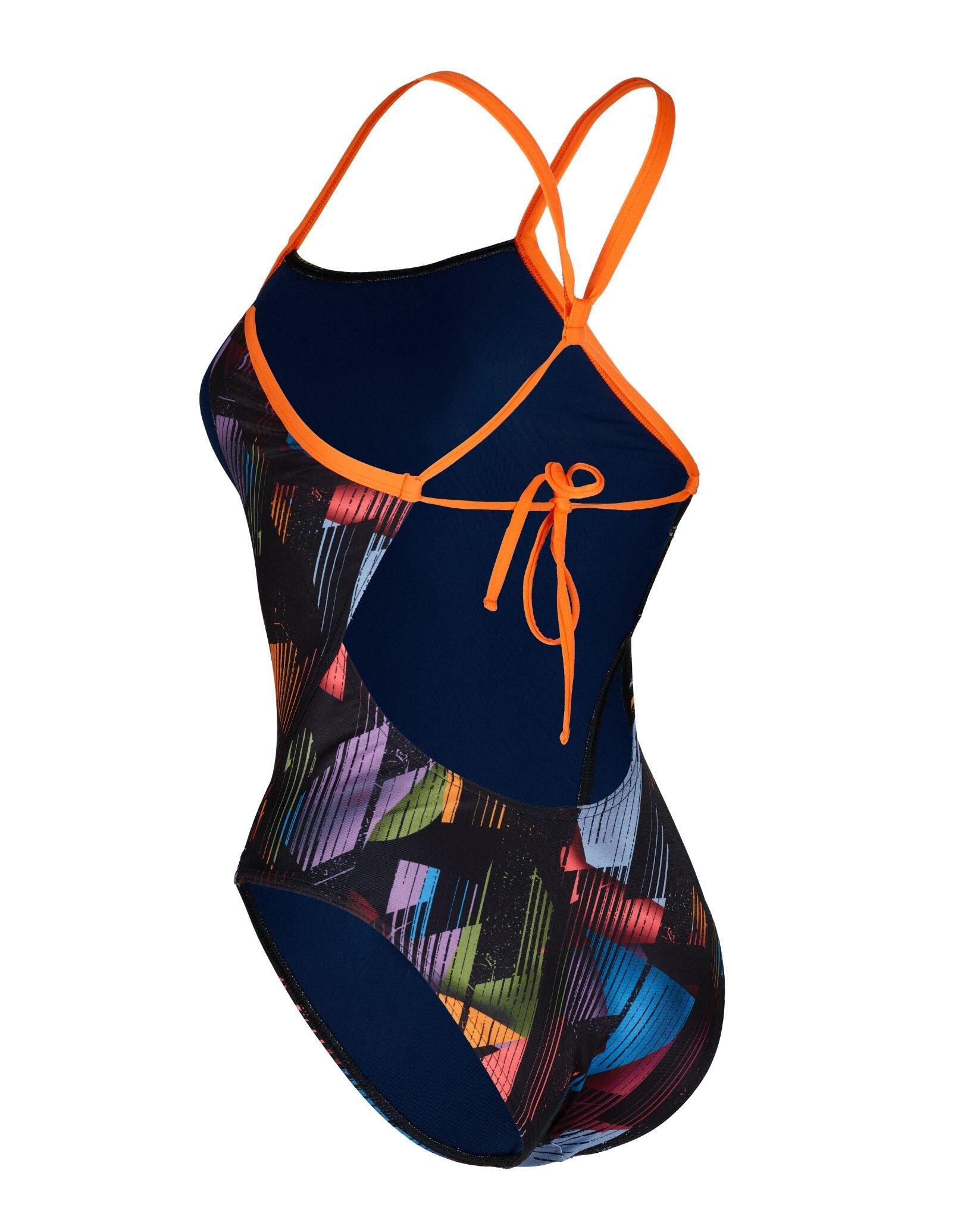 Aquasphere Essential Tie Back Swimsuit - Multicolour/Navy 4/5