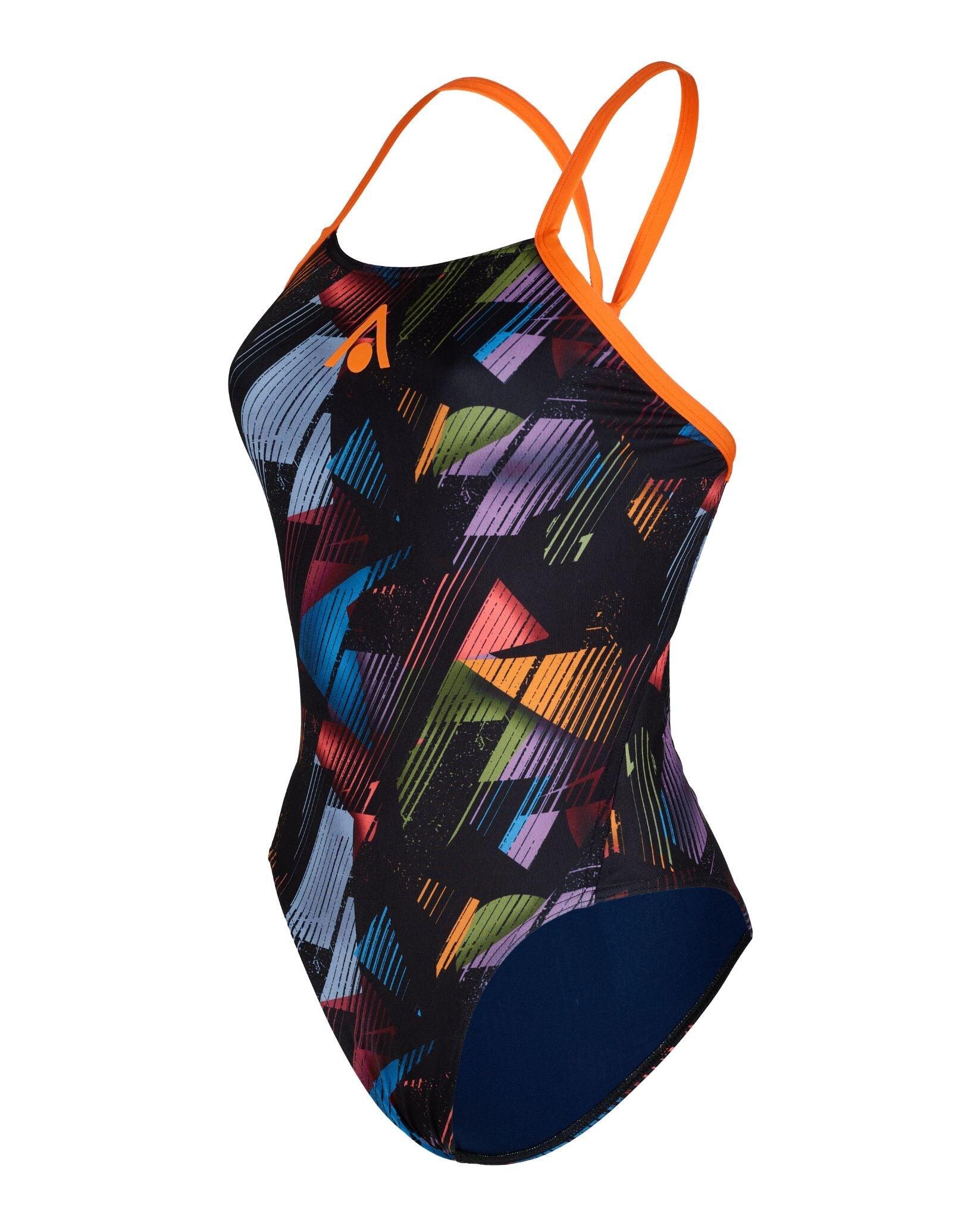 Aquasphere Essential Tie Back Swimsuit - Multicolour/Navy 3/5