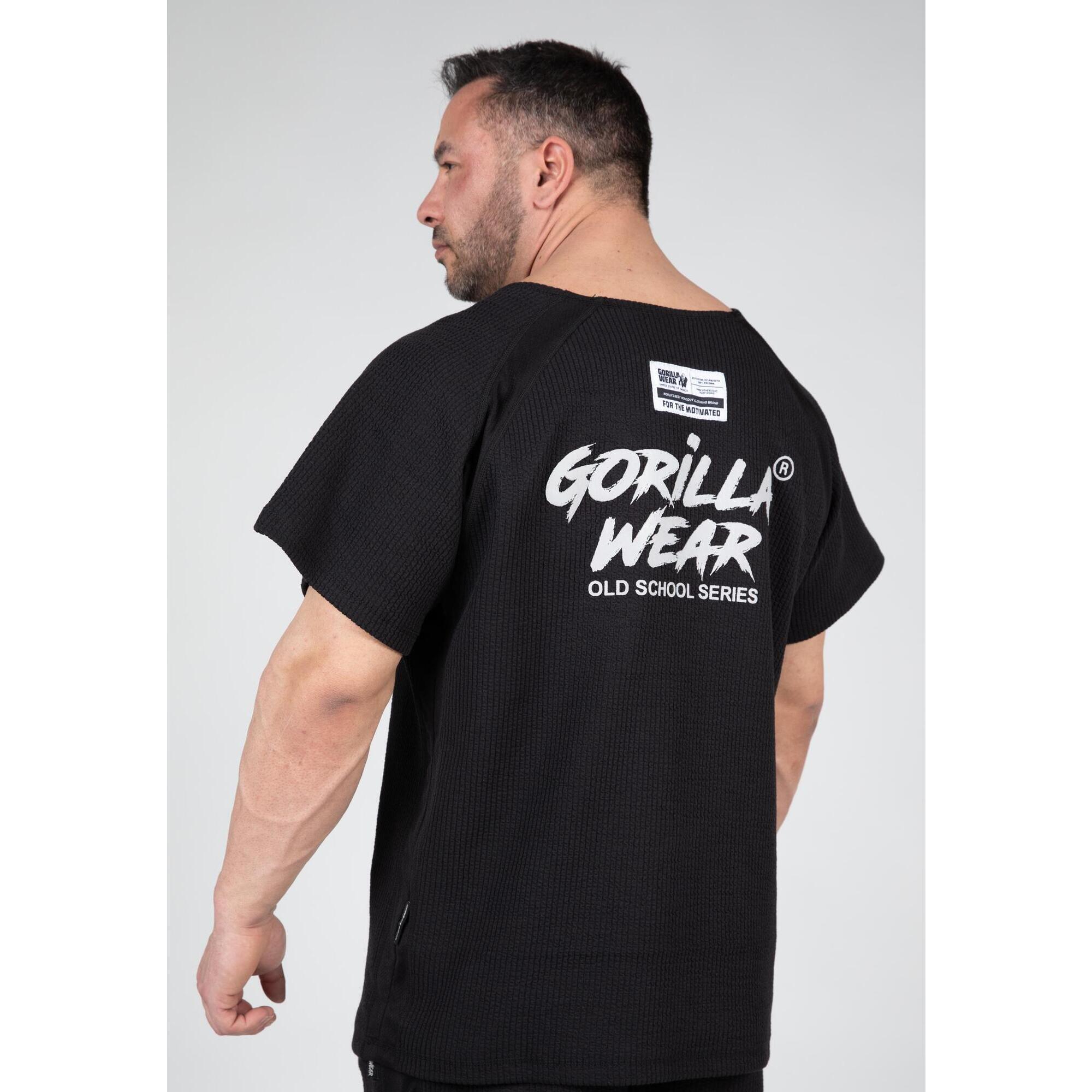 T -shirt À Manches Courtes - Top D'entraînement Augustin Old School - Noir