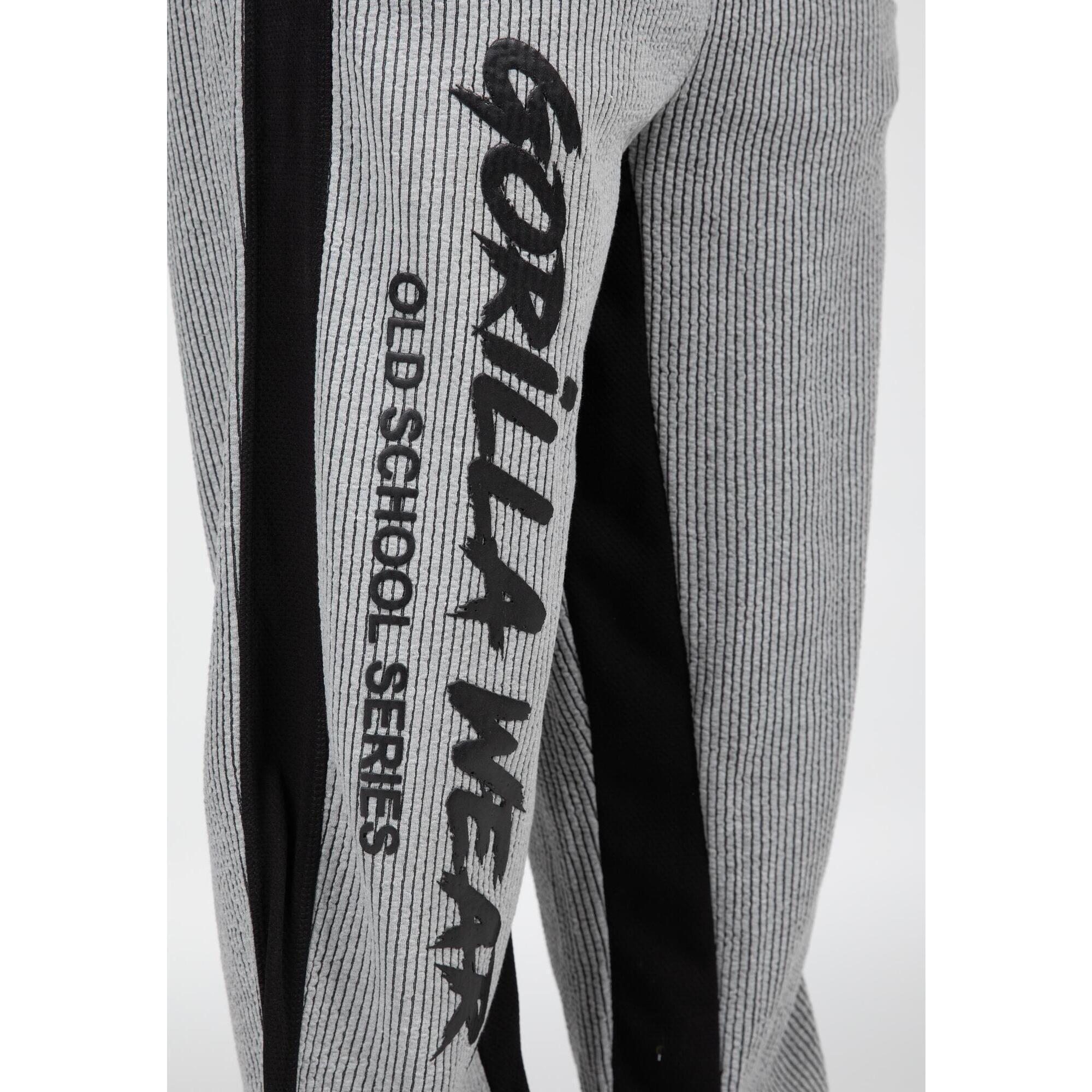 Pantalón Chándal Fitness Largo Hombre GORILLA WEAR Augustine Old School Gris 4/6