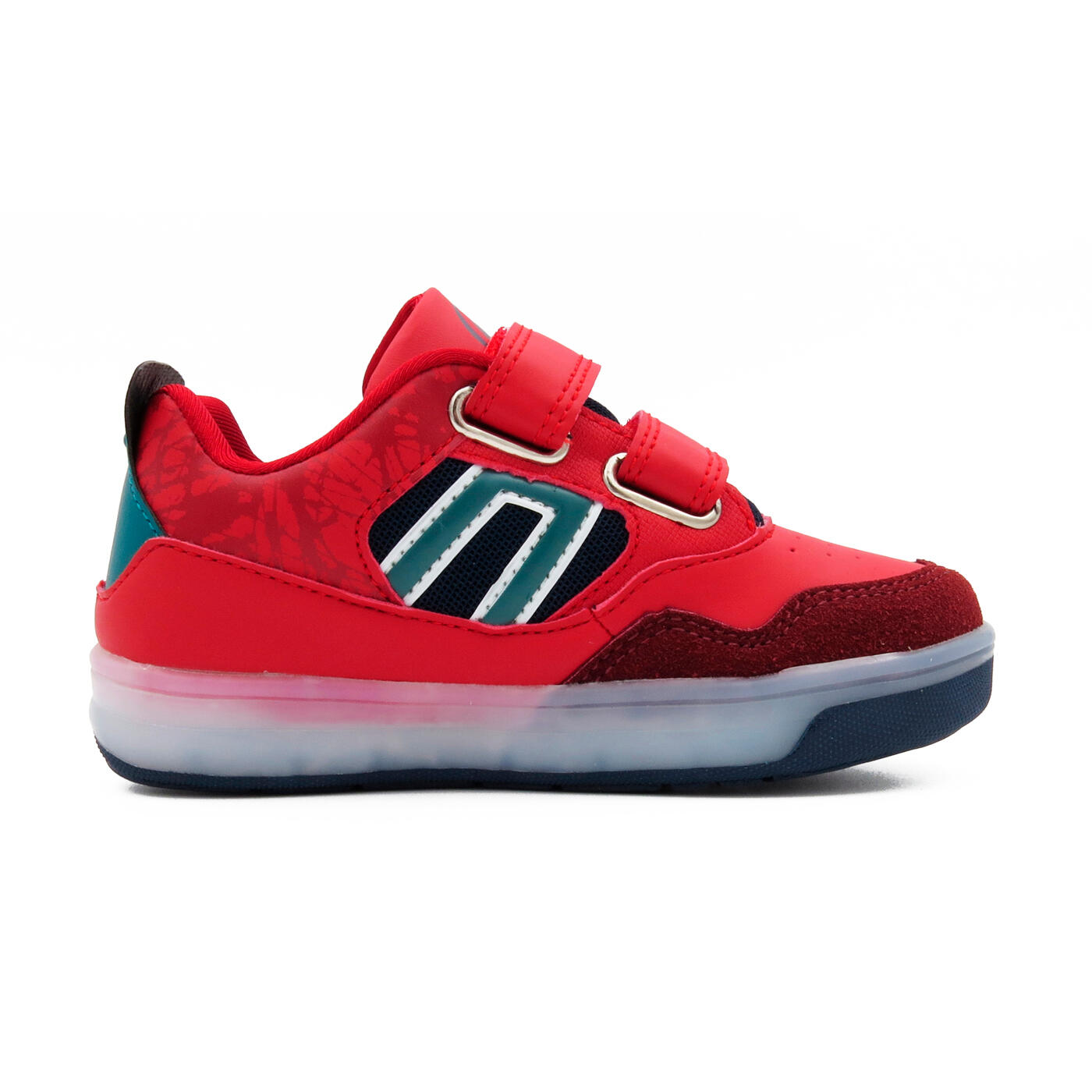 Scarpe con LED BREEZY ROLLERS 2196091 unisex rosso bianco BREEZY