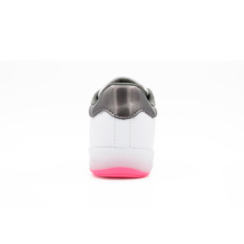 Chaussures à LED BREEZY ROLLERS 2196110 les filles blanc/rose