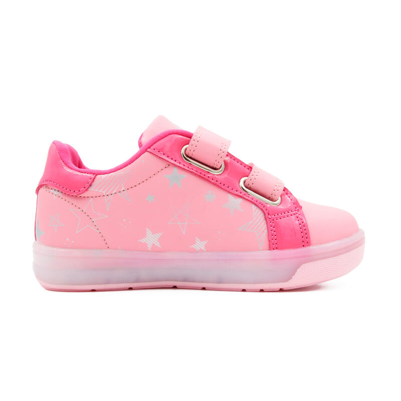 Chaussures à LED BREEZY LIGHT 2196100 les filles rose/clair