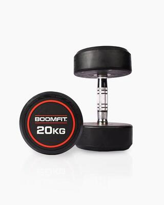 Manubri rotondi per bodybuilding 20Kg (Coppia) - BOOMFIT