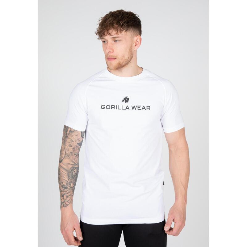 Koszulka fitness męska Gorilla Wear Davis T-shirt biała