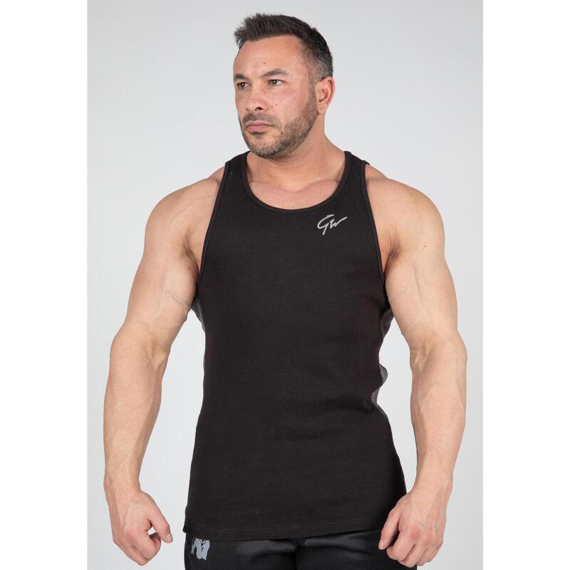 Richmond Rib Tank Top Black/Gray