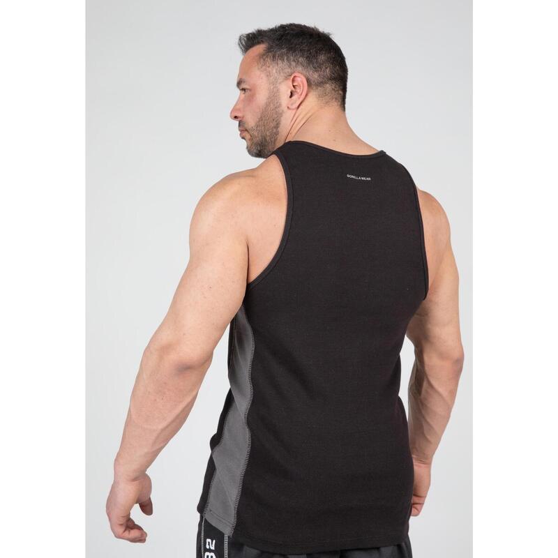 Richmond Rib Tank Top Black/Gray