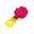 Vinilo jigging spinning cuerpo repuesto Xoco JLC rosa fluo #4