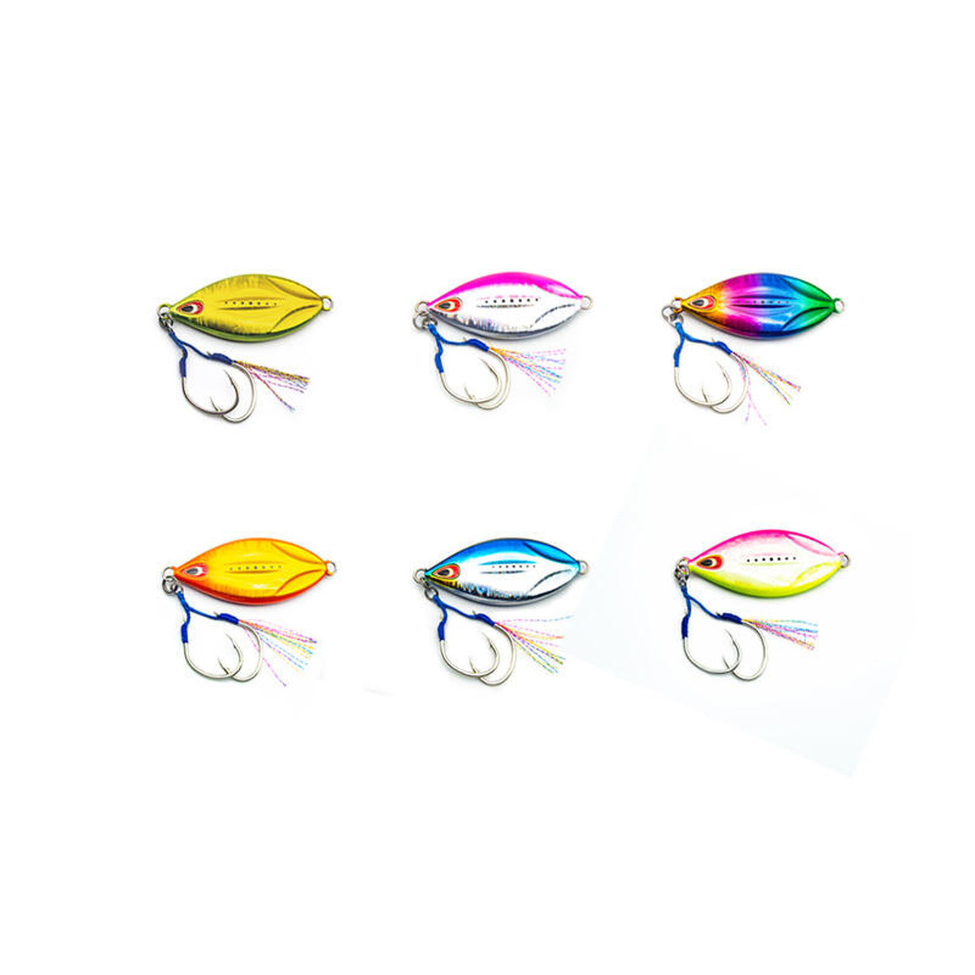 Jig spinning jigging rockfishing slow drop 20 g naranja/oro #4 2/3