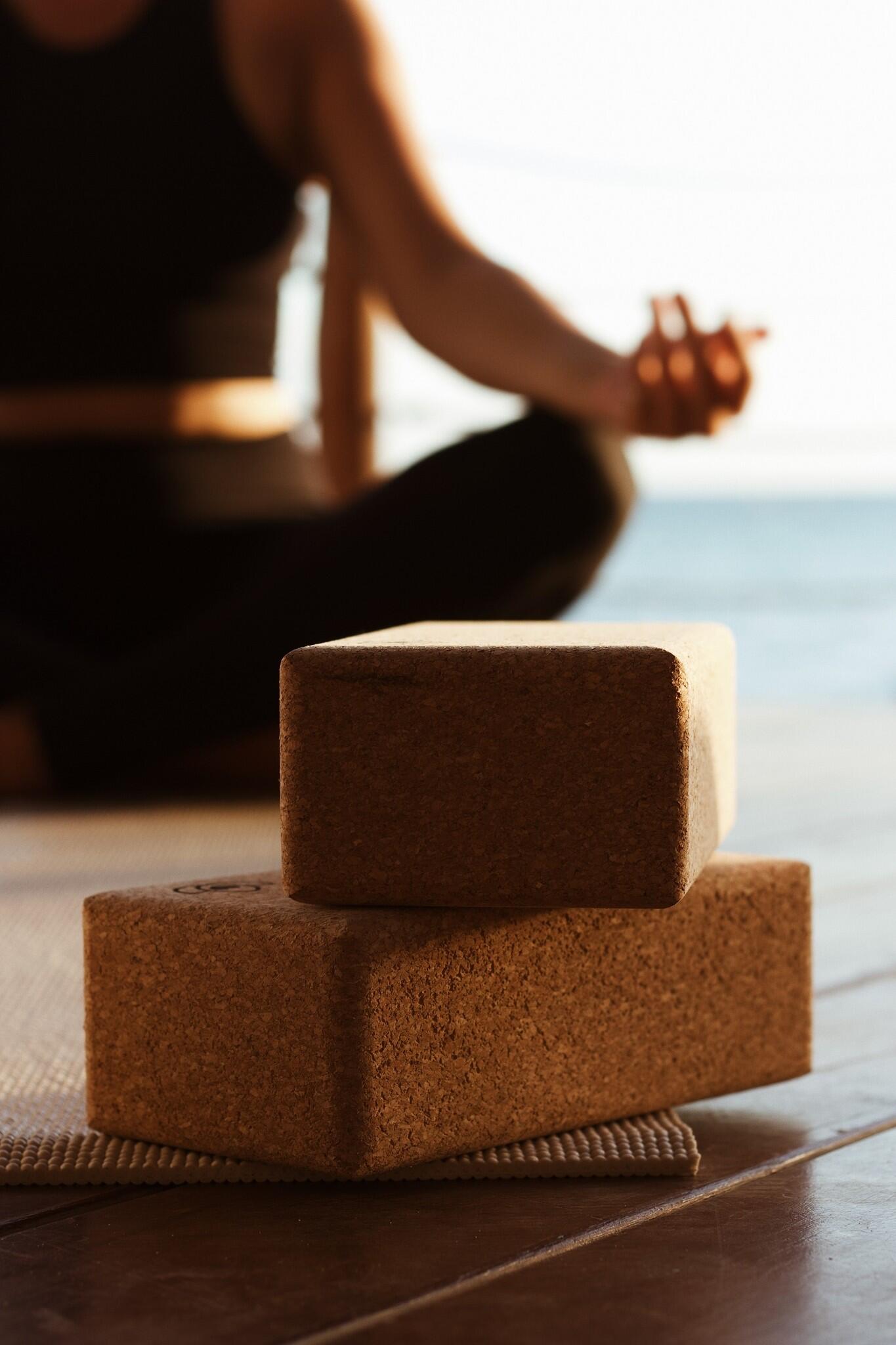 Lotus Yoga blok eco natuurkurk lotus 4/5