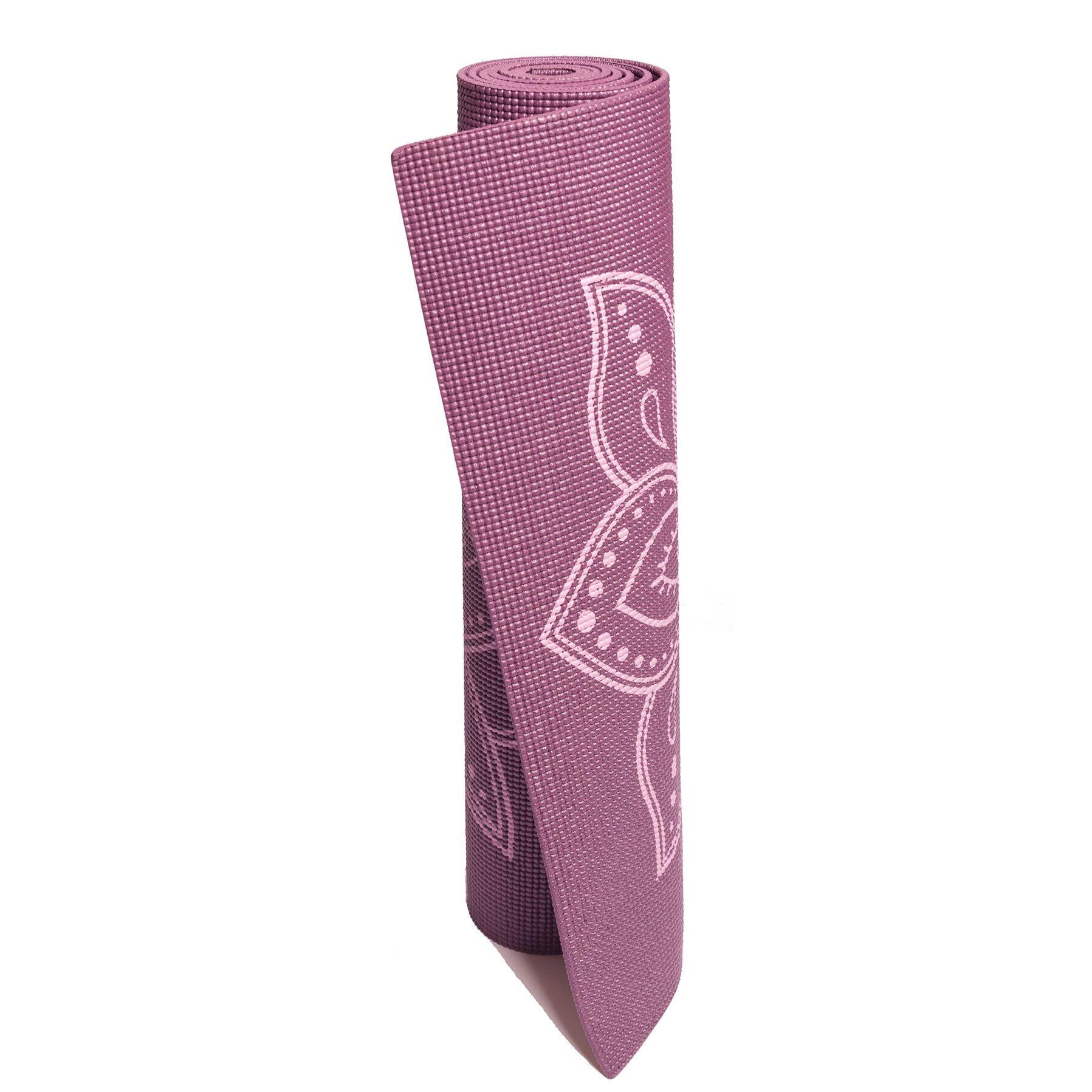 Lotus Yogamat sticky extra dik lotus donkerpaars 4/5