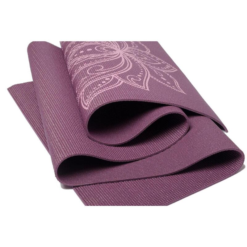 Lotus Yogamat sticky extra dik lotus donkerpaars