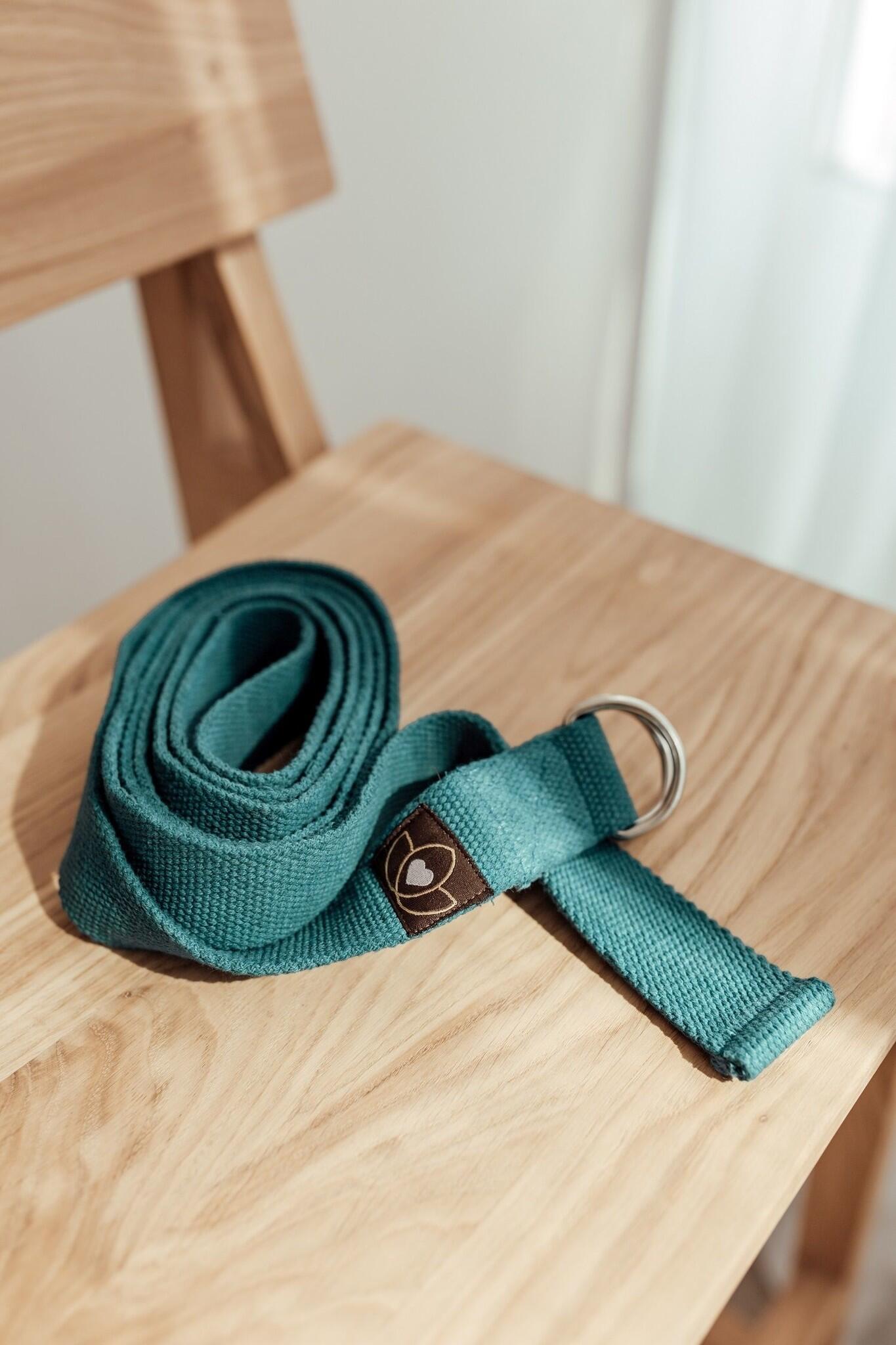 Lotus Yoga riem extra lang donkergroen 3/5