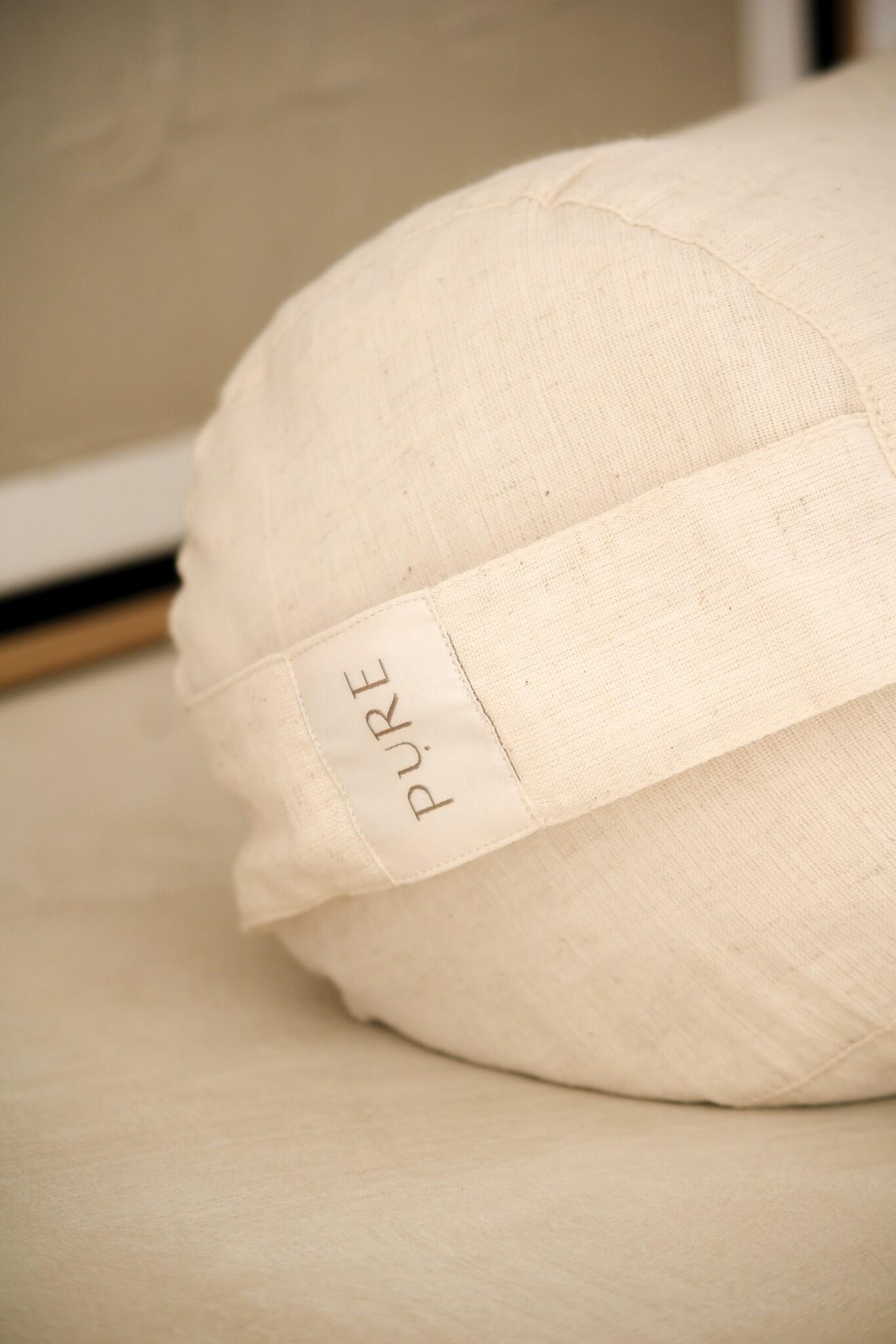 Bolster eco linnen naturel rond - Pure 5/5