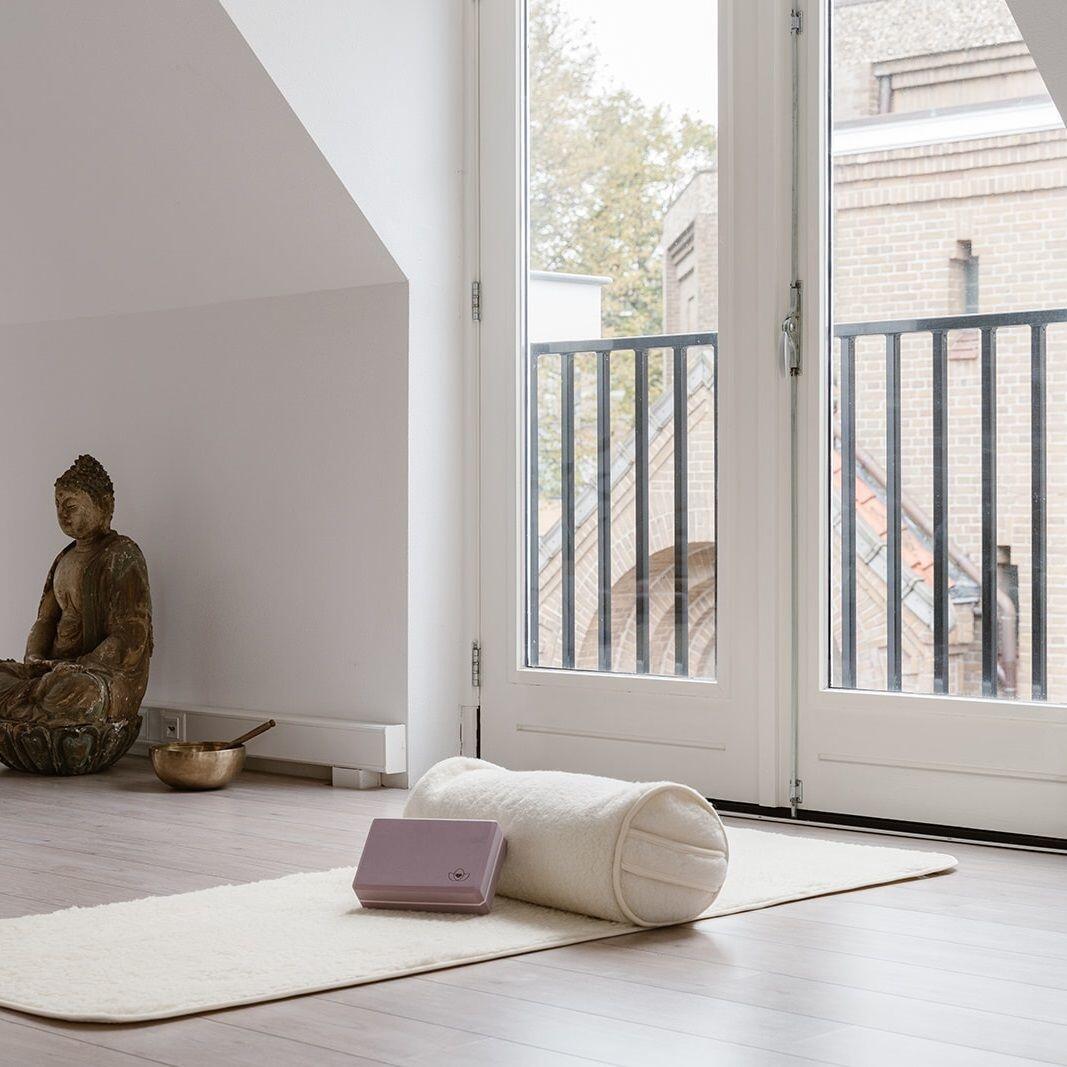 Lotus Yoga blok high density lavendelpaars 3/5