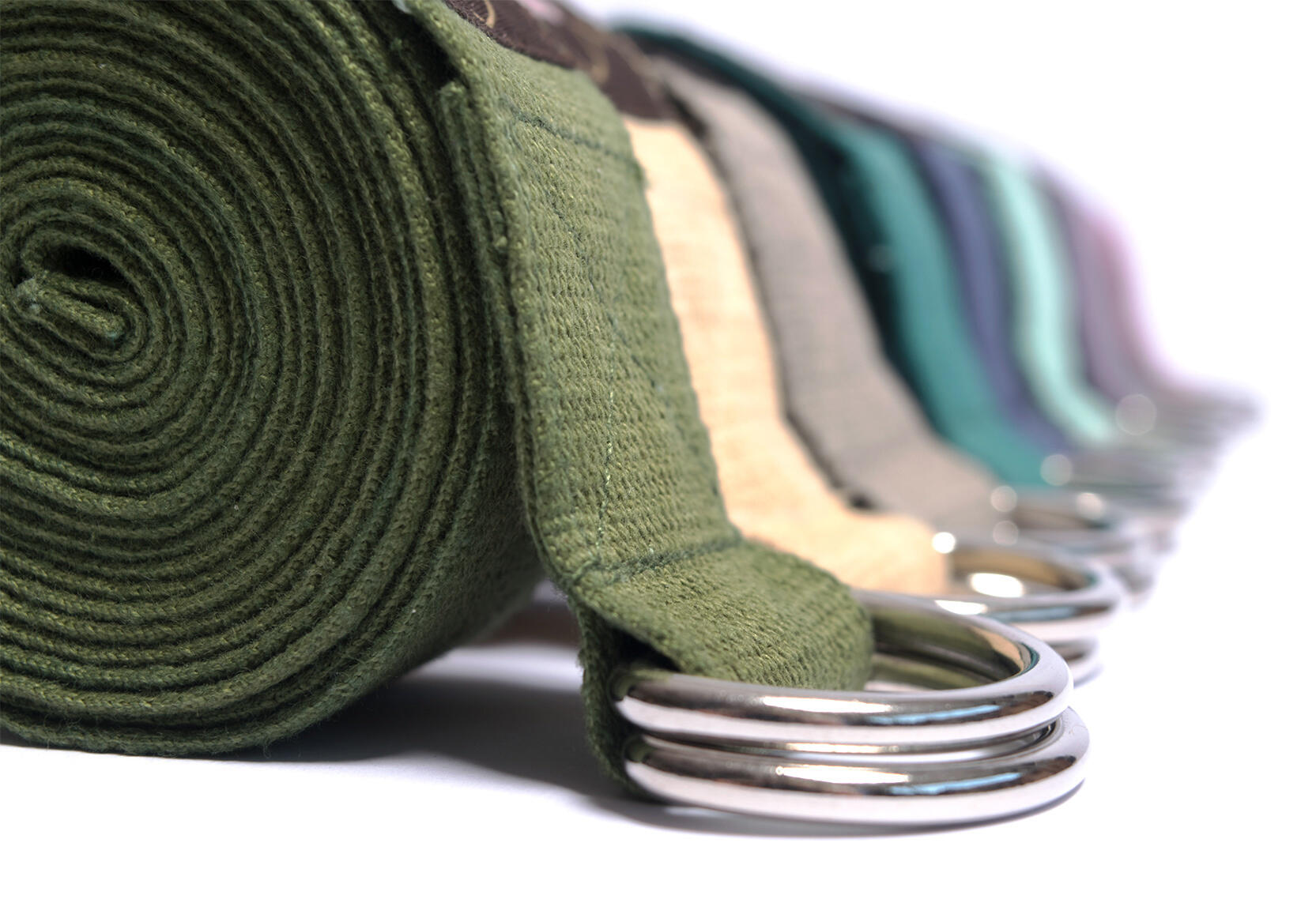 Lotus Yoga riem extra lang olijfgroen 5/5