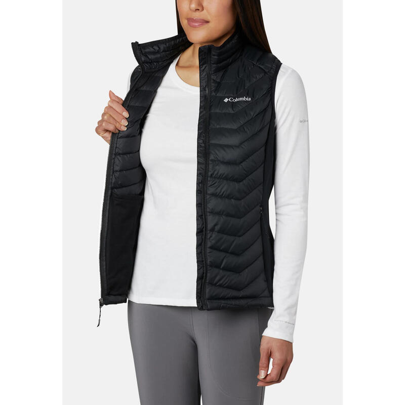 Női mellény, Columbia Powder Pass Vest, fekete