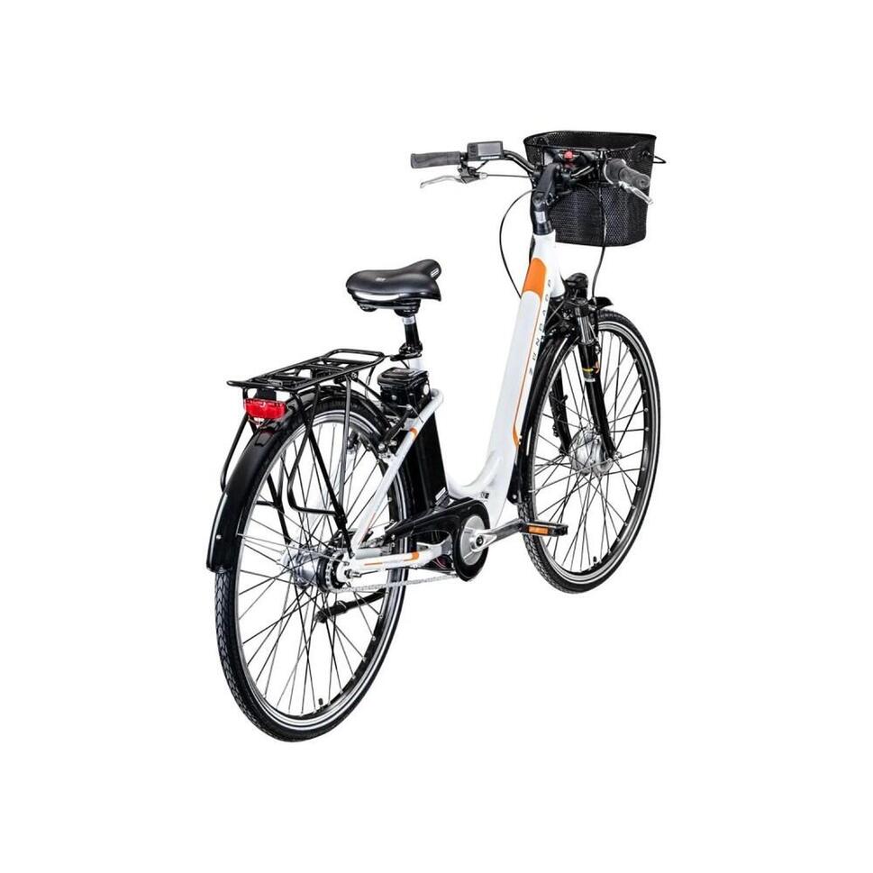 Rower elektryczny miejski Zundapp biały rama 19 cali ZUNDAPP Decathlon