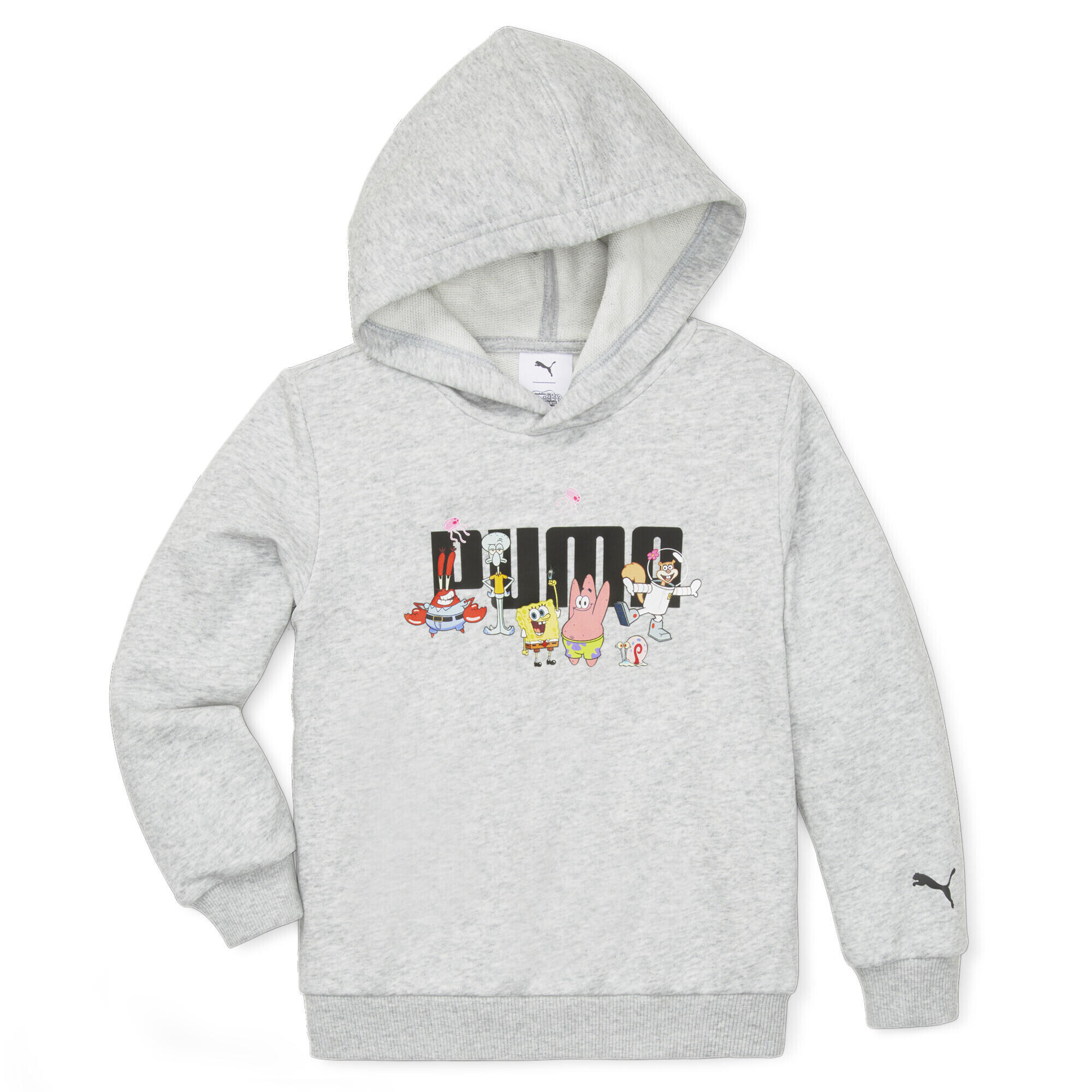 Hoodie PUMA x BOB L’ÉPONGE Enfant PUMA Light Gray Heather 1/6
