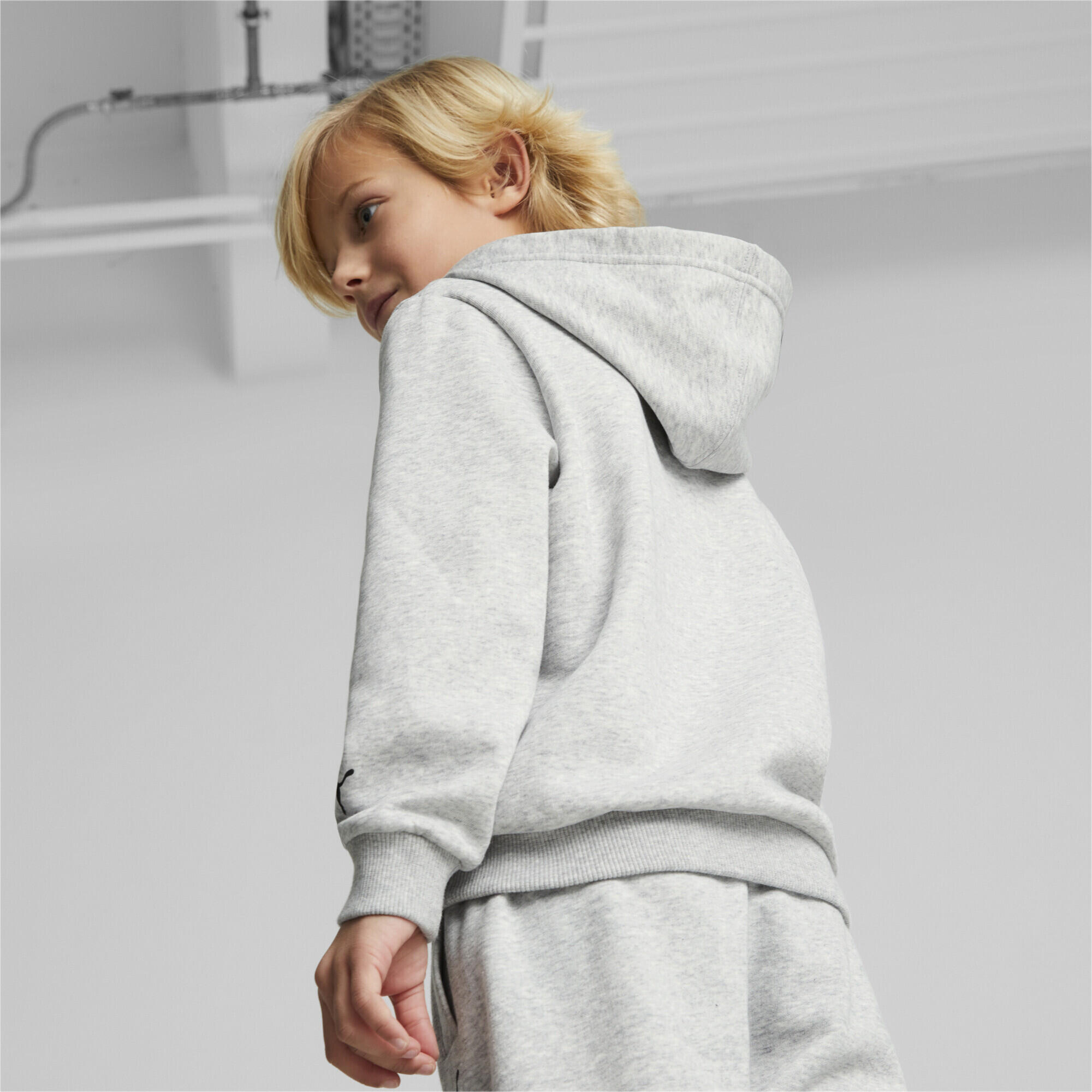 Hoodie PUMA x BOB L’ÉPONGE Enfant PUMA Light Gray Heather 5/6