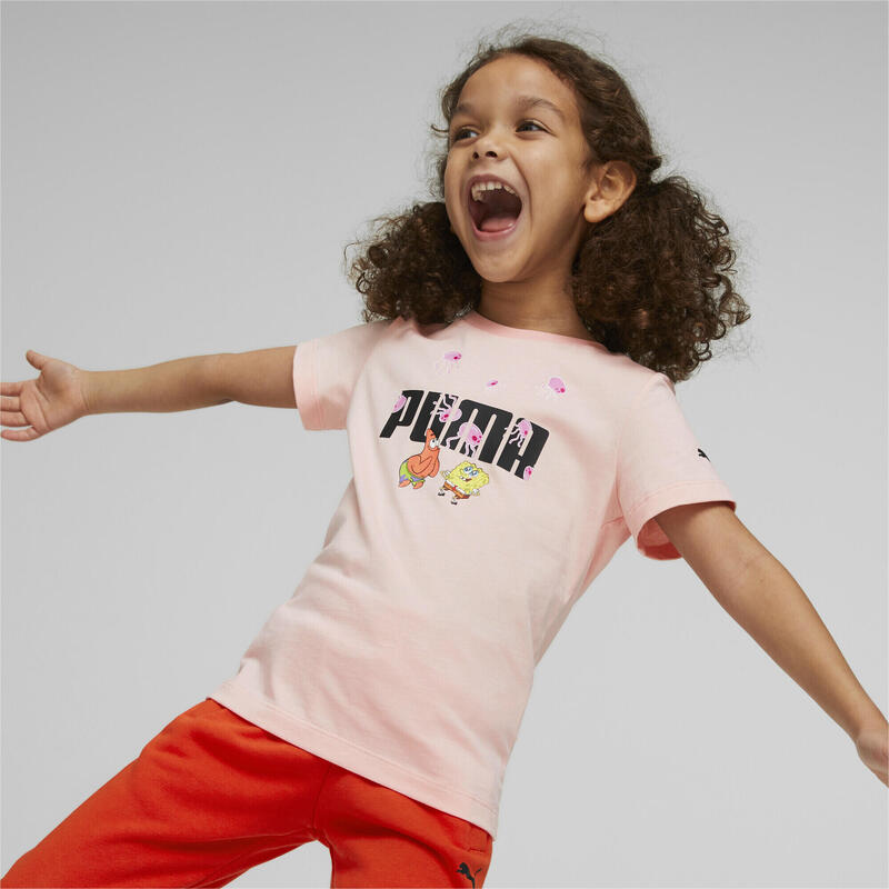 PUMA x SPONGEBOB Logo T-Shirt Kinder PUMA Rose Dust Pink