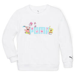 Sweat à col rond PUMA x BOB L'ÉPONGE Enfant PUMA White