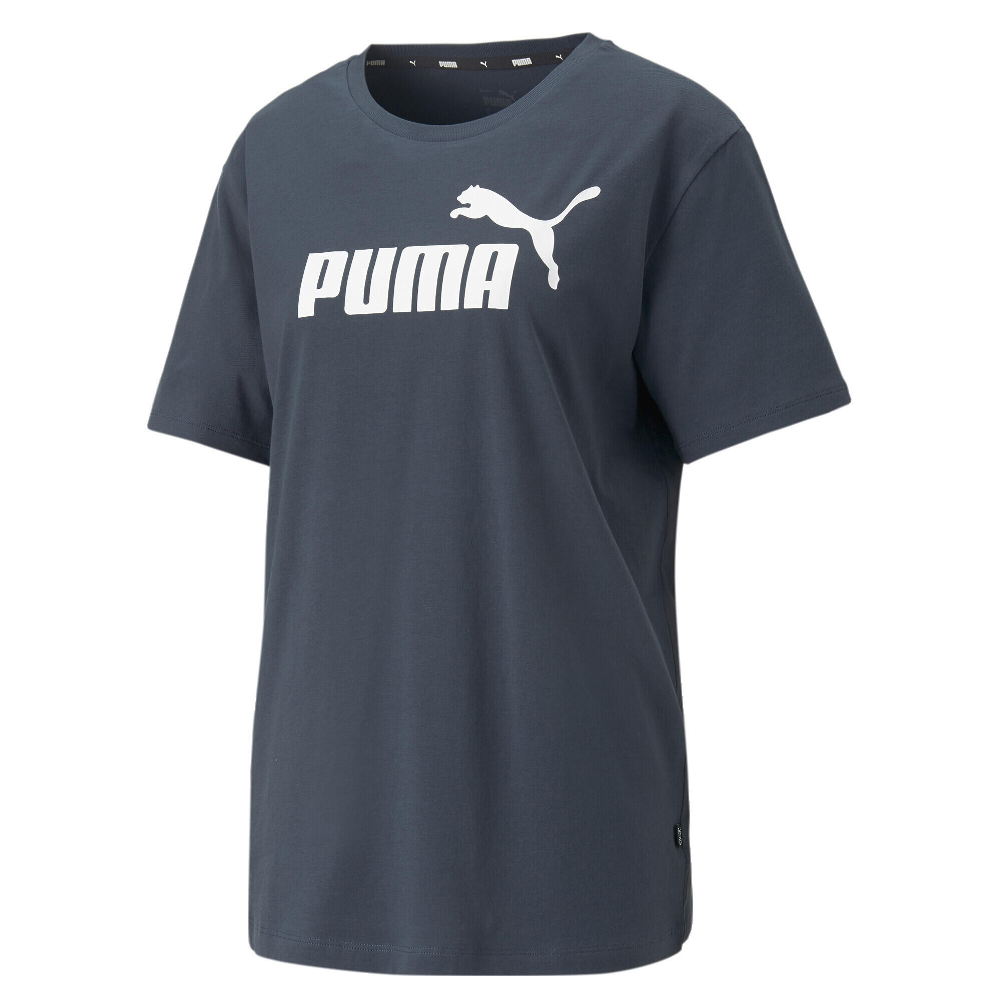 T-shirt boyfriend Essentials Logo femme PUMA Dark Night Blue 1/6