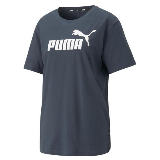 Essentials Logo Boyfriend-Shirt Damen PUMA Dark Night Blue