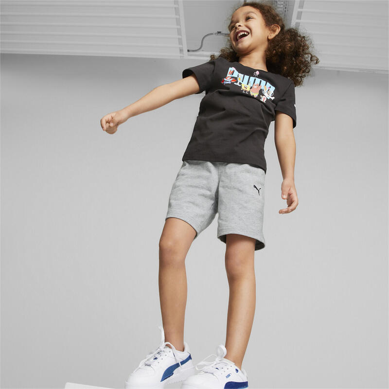 T-shirt PUMA x SPONGEBOB Logo per bambini PUMA Black