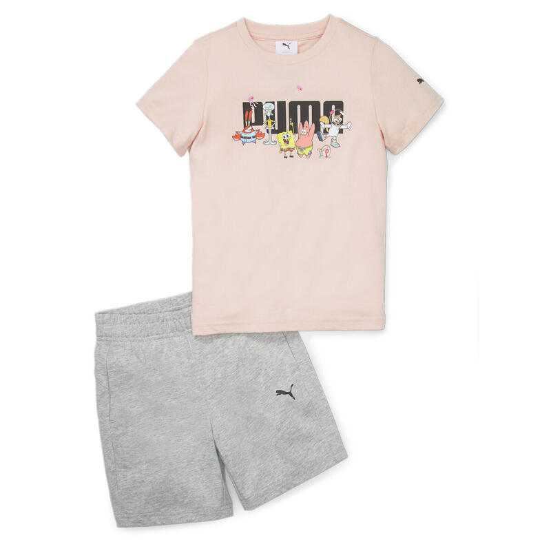 Completo T-shirt e shorts PUMA x SPONGEBOB per bambini PUMA