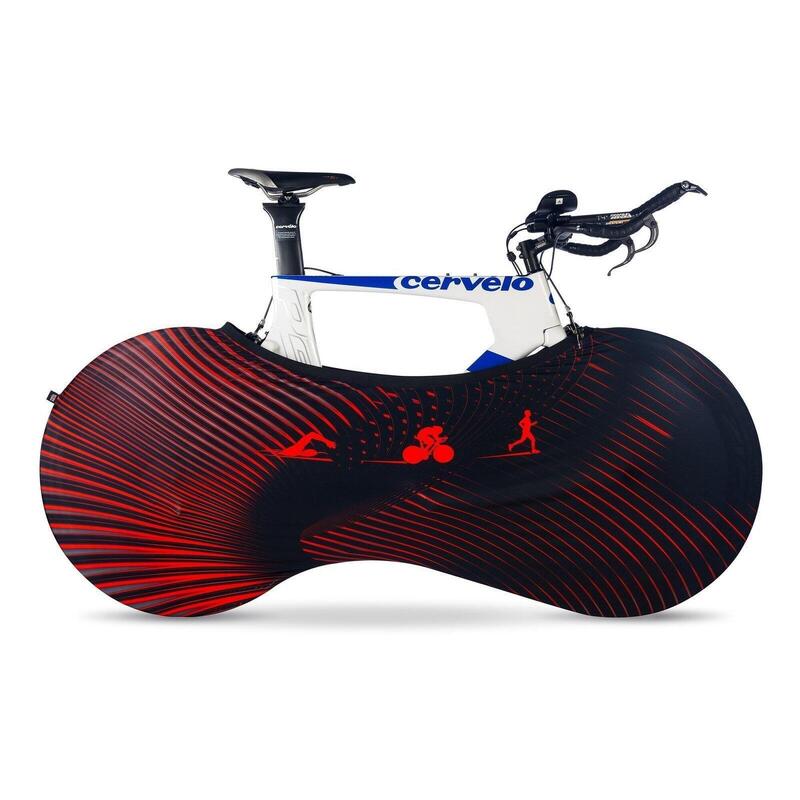 Pokrowiec rowerowy na koła model Neon Red Triathlon