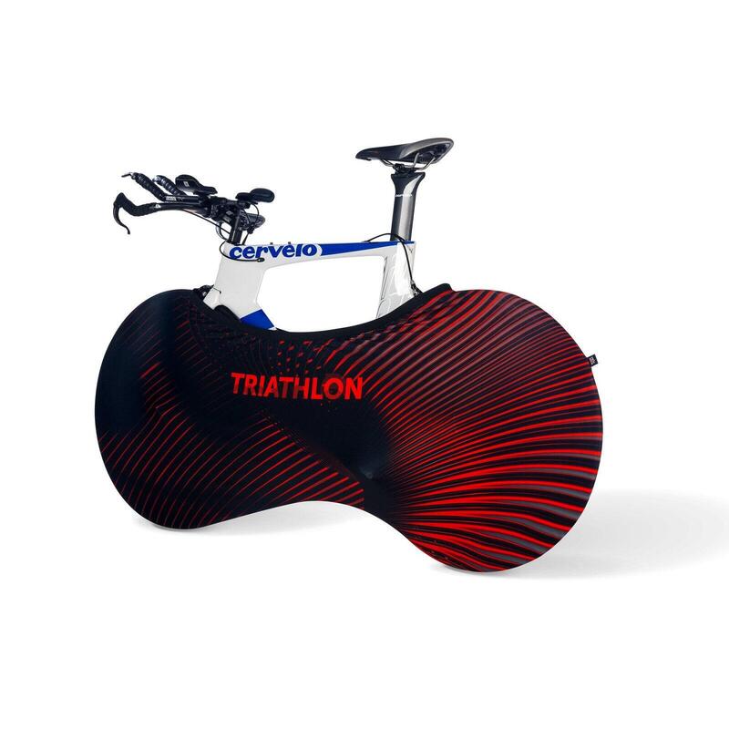 Pokrowiec rowerowy na koła model Neon Red Triathlon