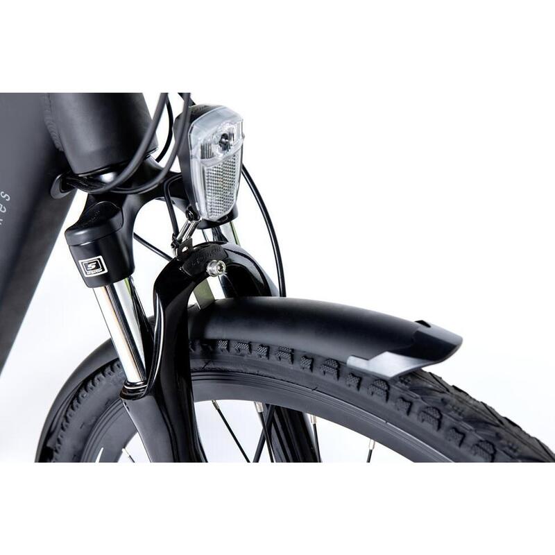 Elektromos városi kerékpár - fél merev E28PRO - 28" Központi Motor