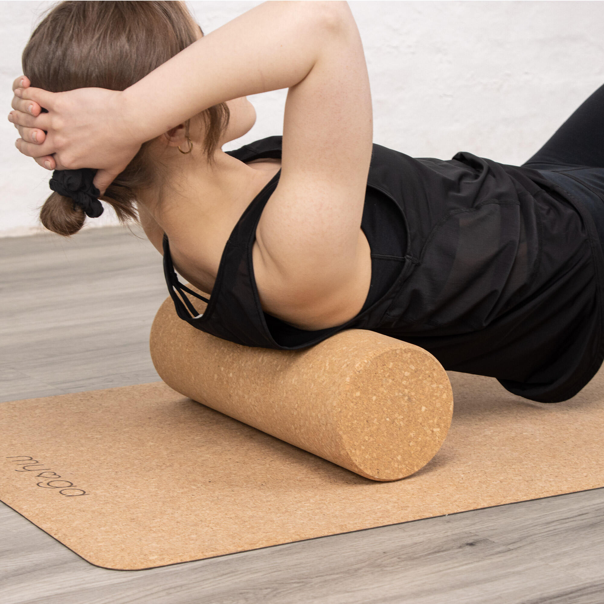 Myga Cork Massage Roller 15 X 45cm 3/8