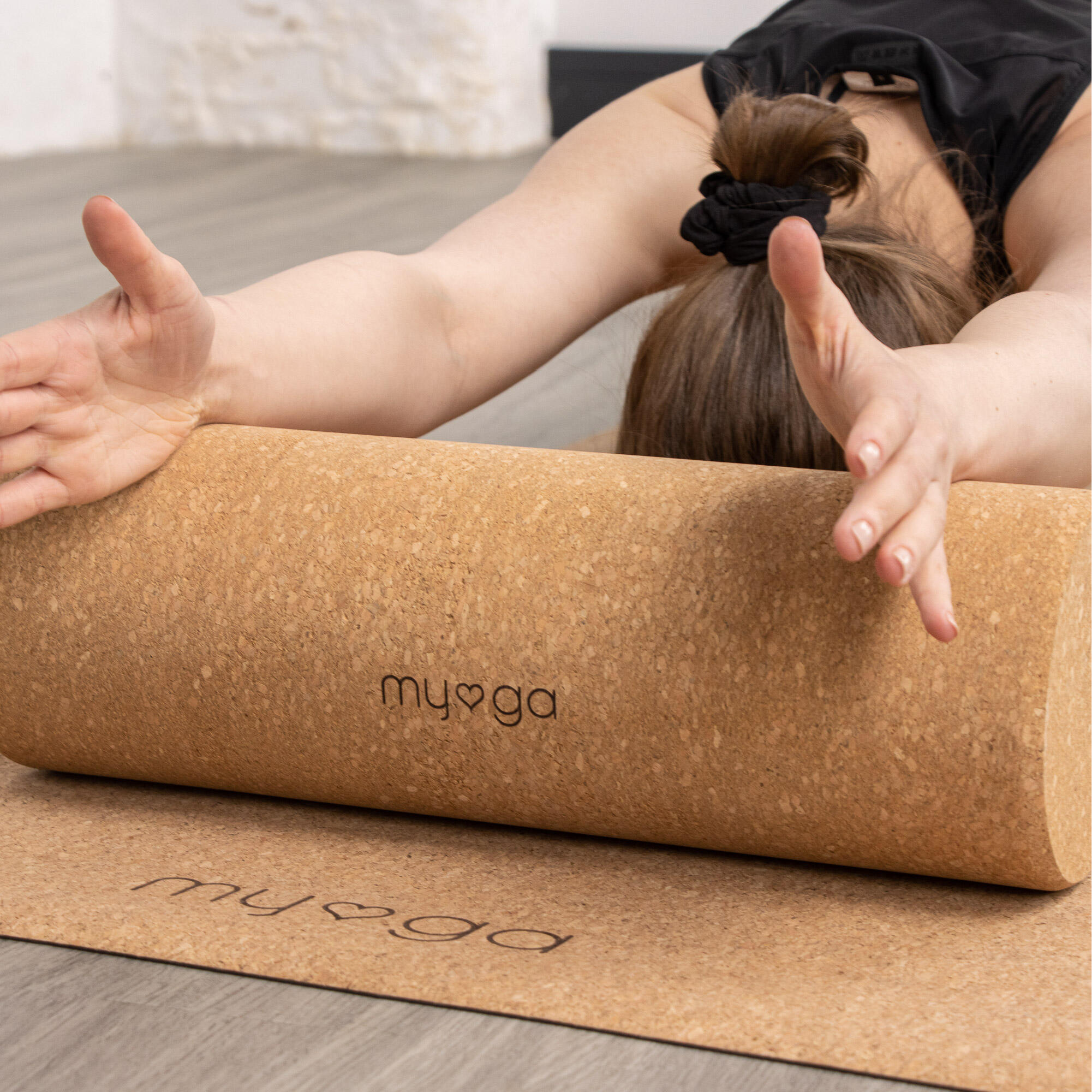 Myga Cork Massage Roller 15 X 45cm 5/8