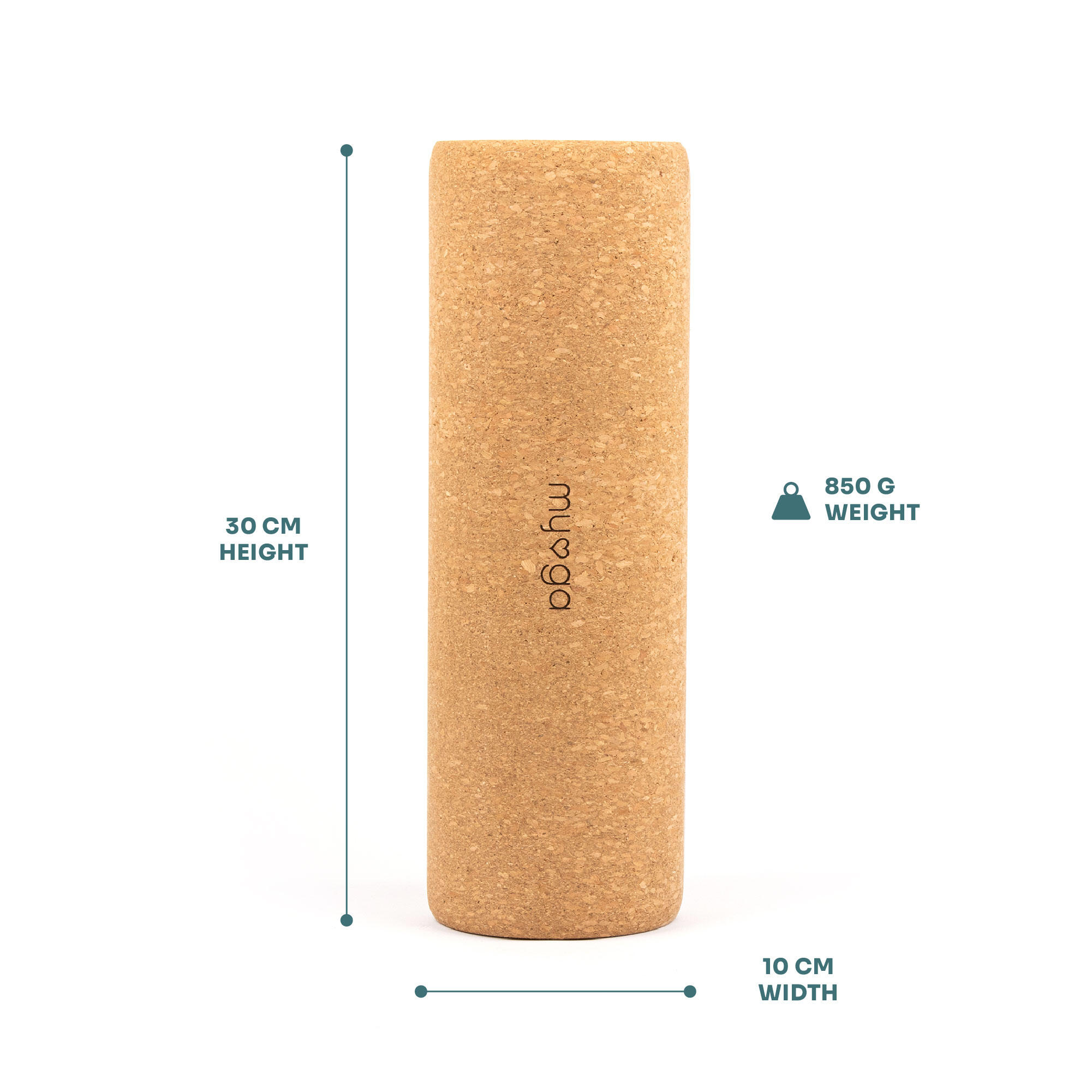 Myga Cork Massage Roller 10 X 30cm 6/8