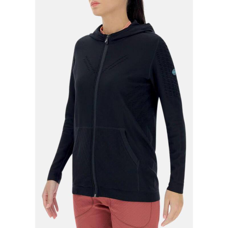 Uyn Woman Run Fit OW Hooded Full Zip Sports Sweatshirt