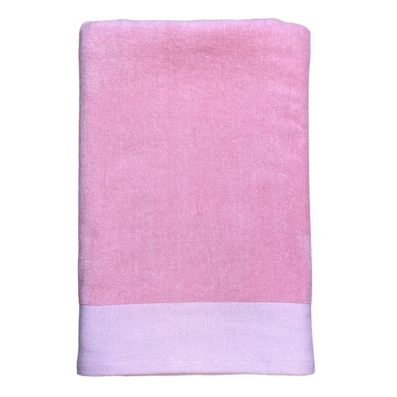 Serviette de bain éponge velours unie Shady Candy 140x180 370g/m²