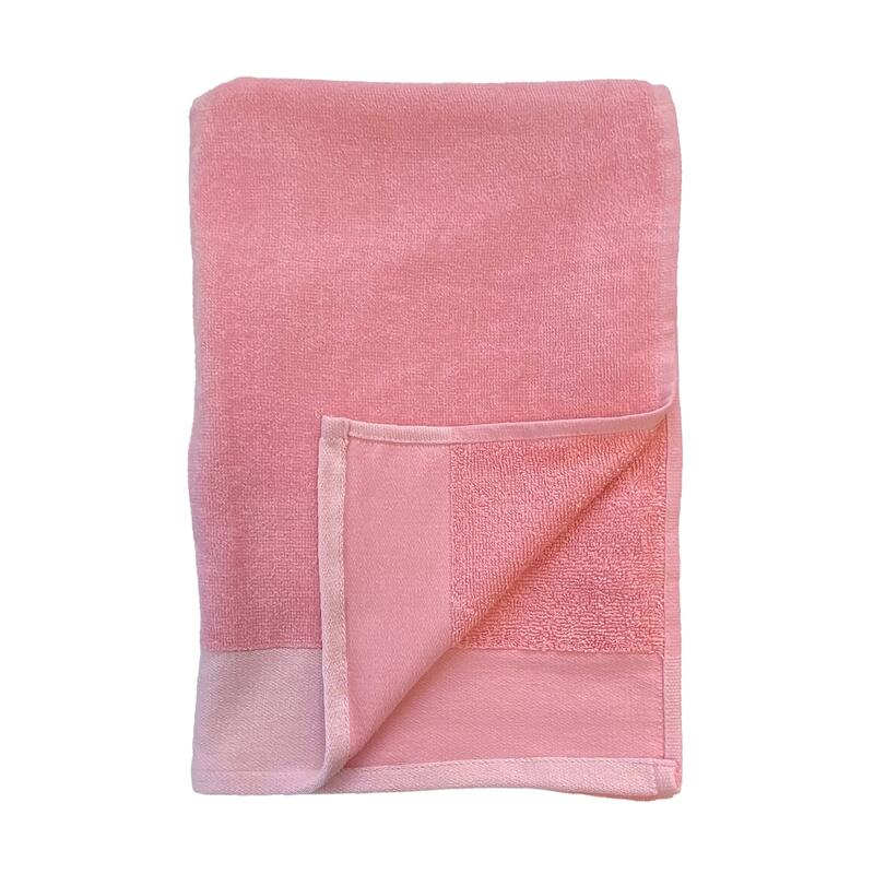 Serviette de bain éponge velours unie Shady Candy 140x180 370g/m²