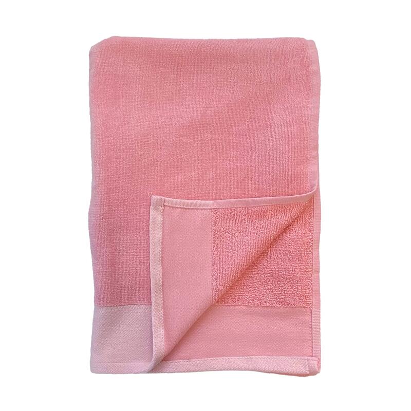 Serviette de bain éponge velours unie Shady Candy 90x160 370g/m²