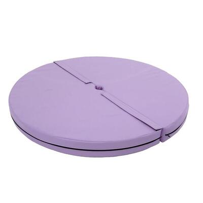 Materasso da pole dance rotondo diametro 120 cm spess. 10 cm blu scuro