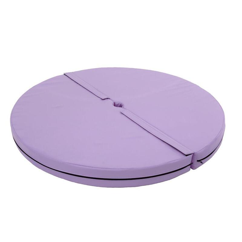 Matelas de pole dance rond, diamètre 120 cm, épaisseur 10 cm, violette