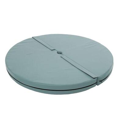 Materasso da pole dance rotondo diametro 120 cm spess. 10 cm blu scuro