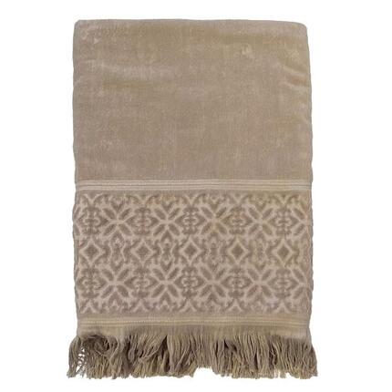 Serviette de bain éponge velours unie - Romance Bleu marine - 90x170cm - 460g/m²