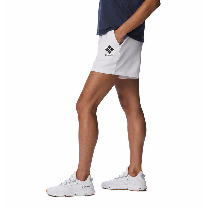 Krótkie Spodenki Turystyczne Damskie Columbia Logo III French Terry Short