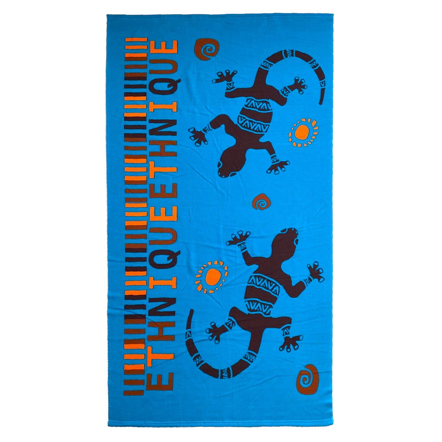 LE COMPTOIR DE LA PLAGE Strandhanddoek Microvezel Blauw 90x170 250g/m² - Stazzo