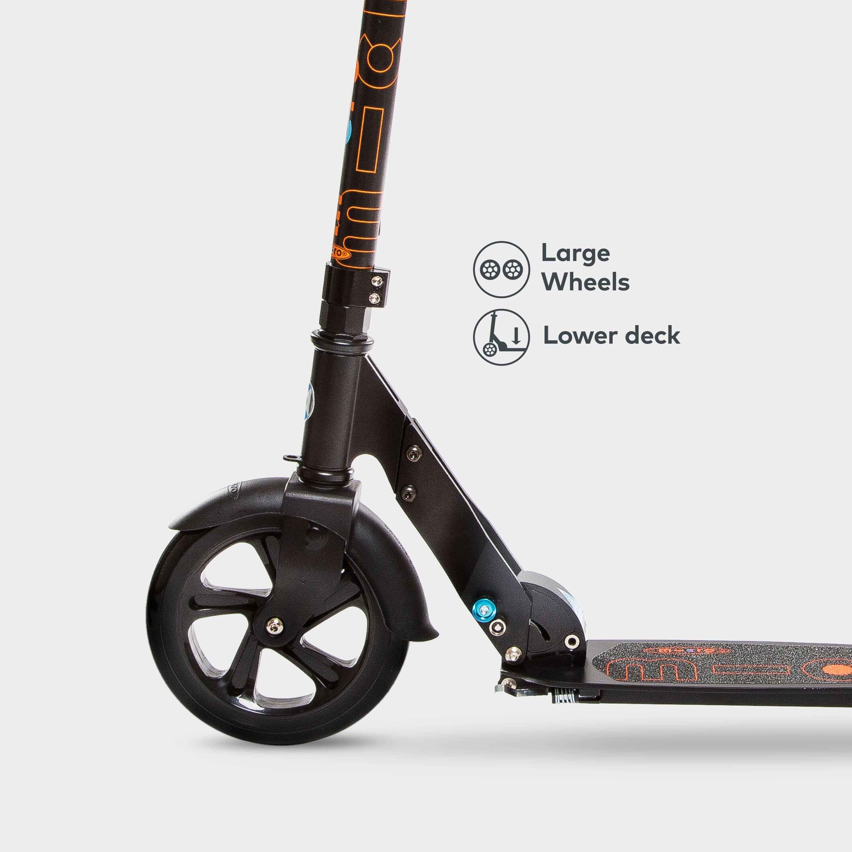 Classic Scooter Low Deck & Large Wheels Black MICRO Decathlon
