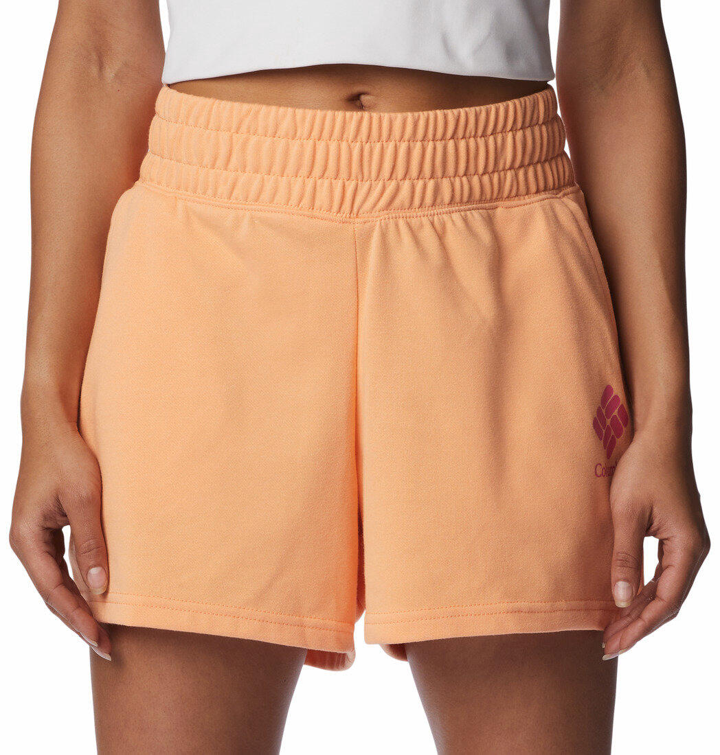Krótkie Spodenki Turystyczne Damskie Columbia Logo III French Terry Short 4/5